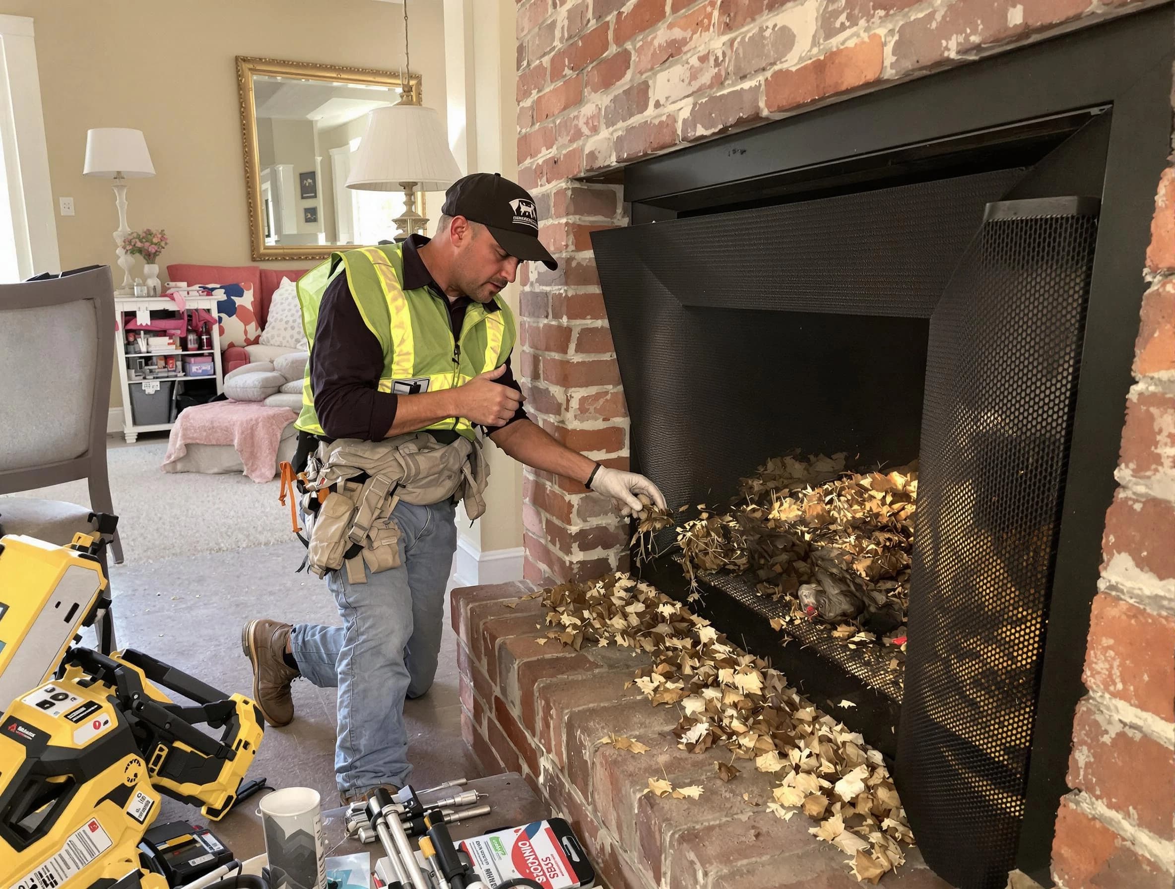 Safe screening installation by Ocean Chimney Sweep in Ocean, NJ