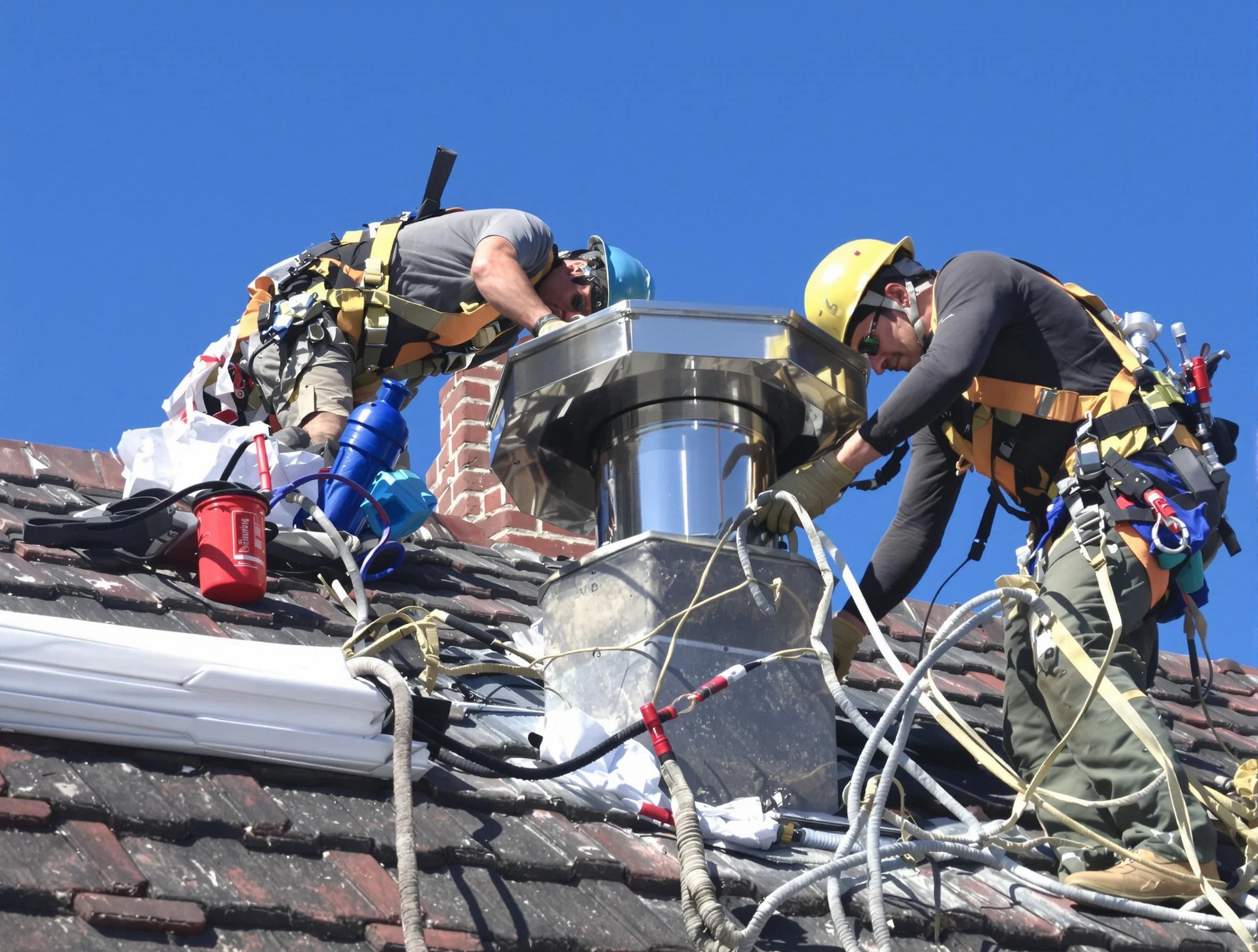 Protective chimney cap installed by Ocean Chimney Sweep in Ocean, NJ