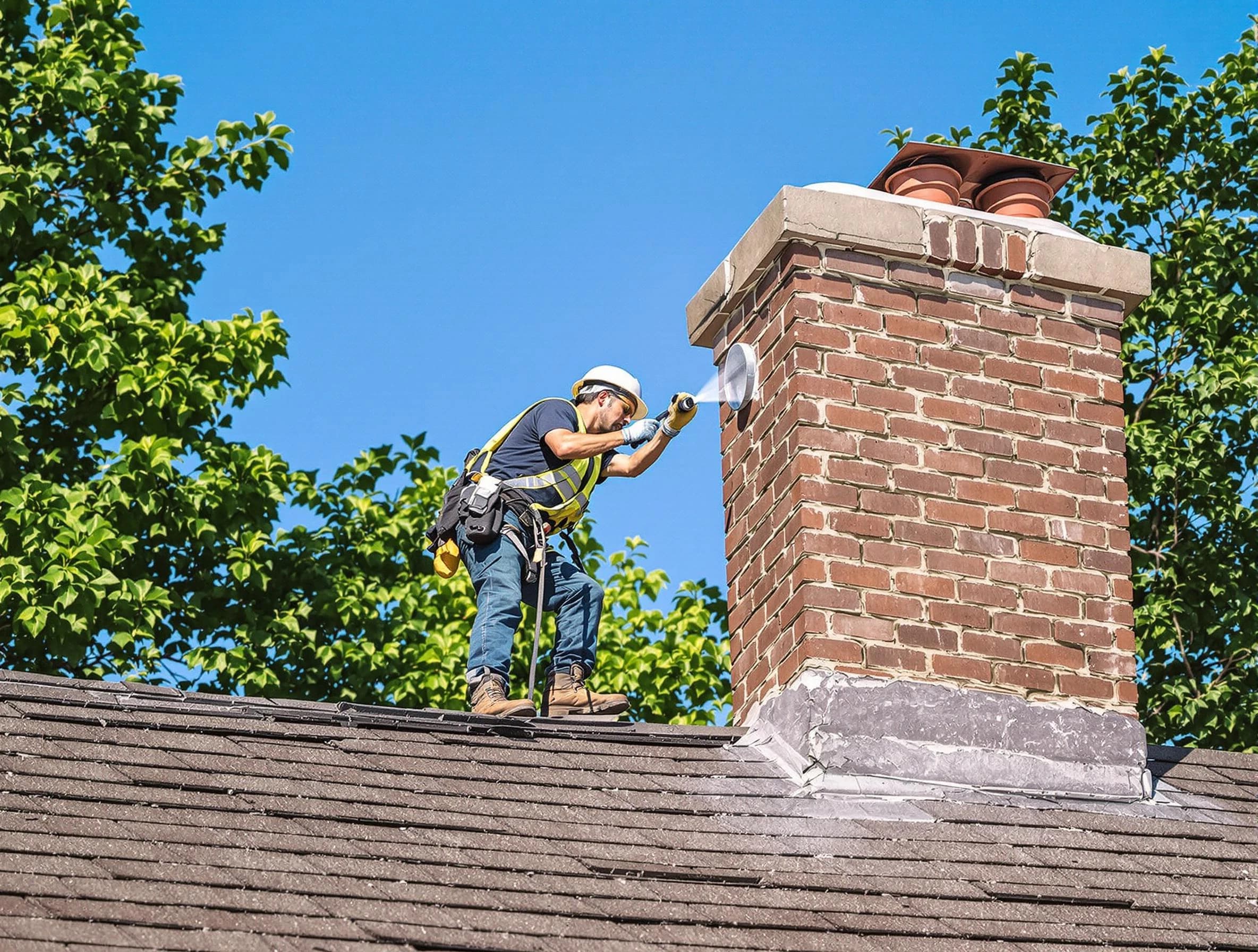 Ocean Chimney Sweep performing an inspection with advanced tools in Ocean, NJ