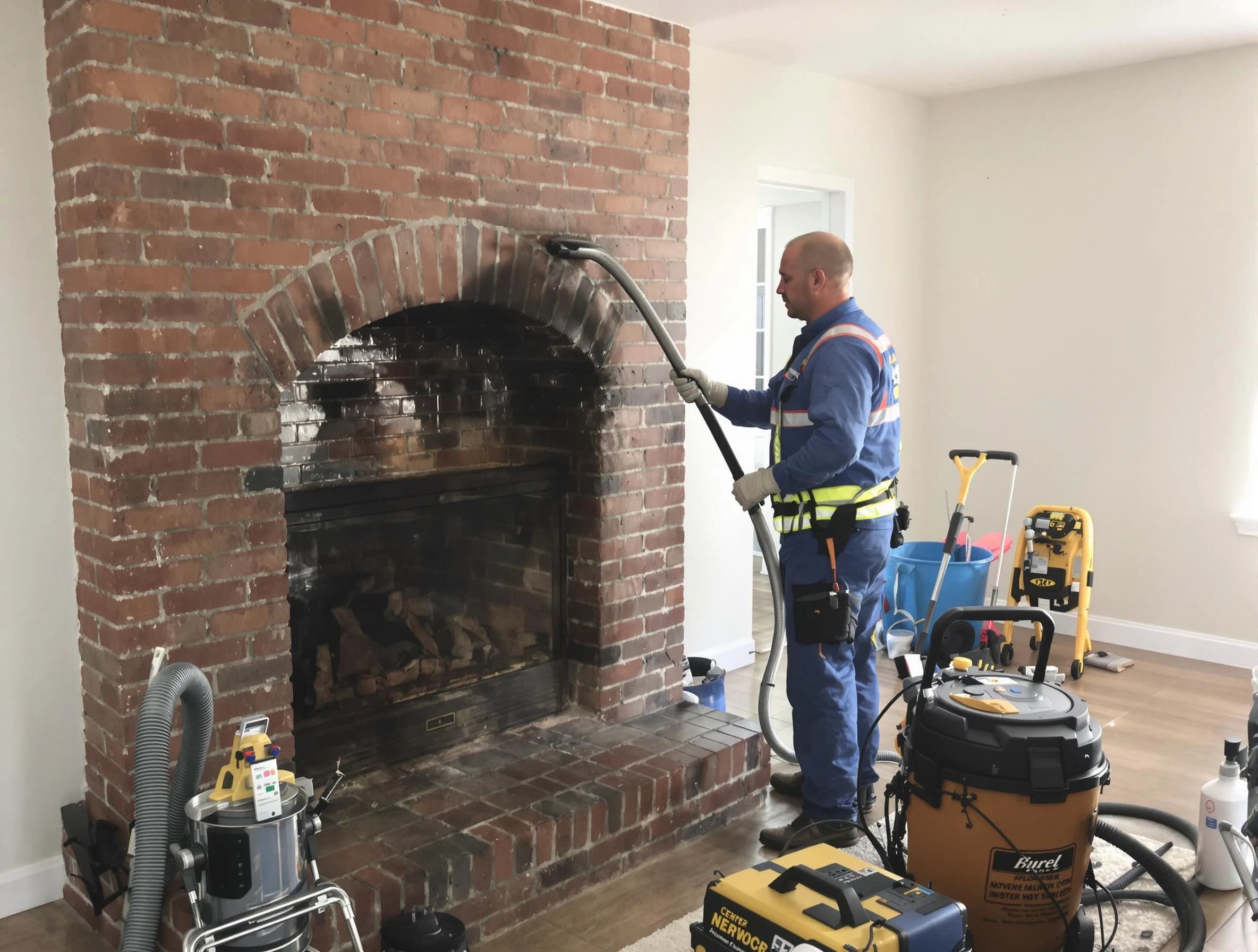 Ocean Chimney Sweep expert performing detailed chimney sweep in Ocean, NJ