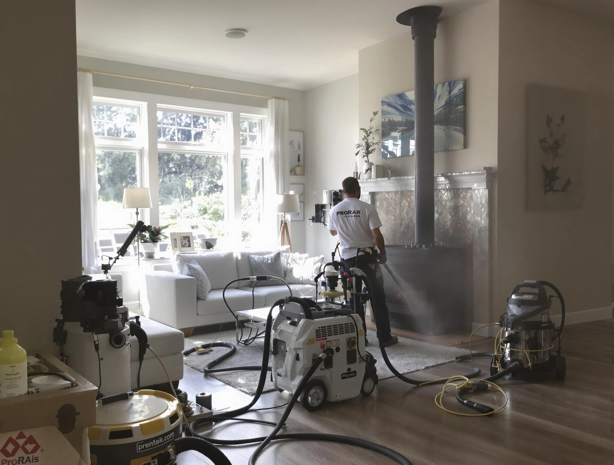 Soot removal service by Ocean Chimney Sweep for a fireplace in Ocean, NJ